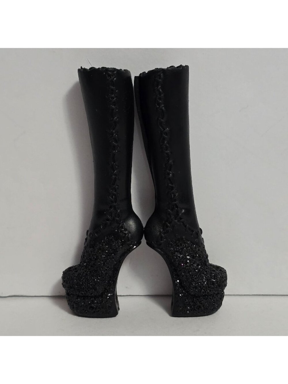 Monster High Frankie Stein Ghouls Rule Black Tall Boots Replacement Shoes